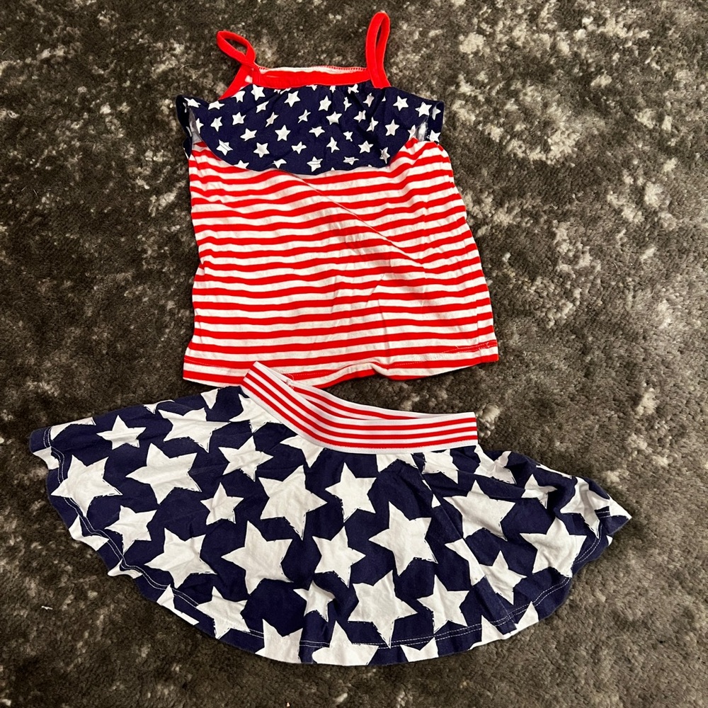 Jumping Beans Red and White Striped Outfit